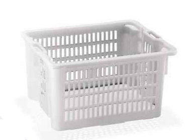 CASSA FORATA PEHD SOVRAPPONIBILE Neutro lt. 50