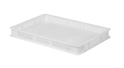 CASSA FORATA PEHD - lt. 12 Neutro 60x40xh7