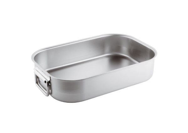 Tegame Rettangolare M/Snodate Cm 35 Inox