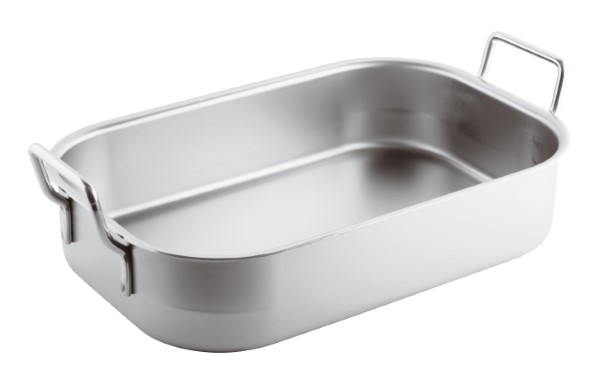 Tegame Rettangolare M/Fisse Cm 60 Inox Pesante