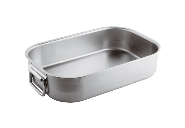 Tegame Rettangolare M/Snodate Cm 40 Inox Pesante