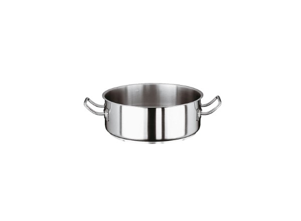 Casseruola bassa 2 maniglie Ø16cm inox
