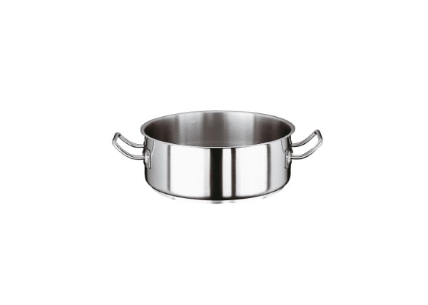 Casseruola bassa 2 maniglie Ø18cm inox