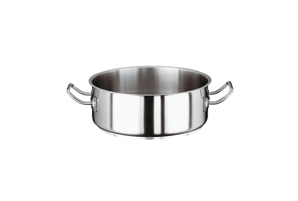 Casseruola bassa 2 maniglie Ø24cm inox
