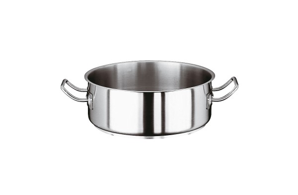 Casseruola bassa 2 maniglie Ø28cm inox