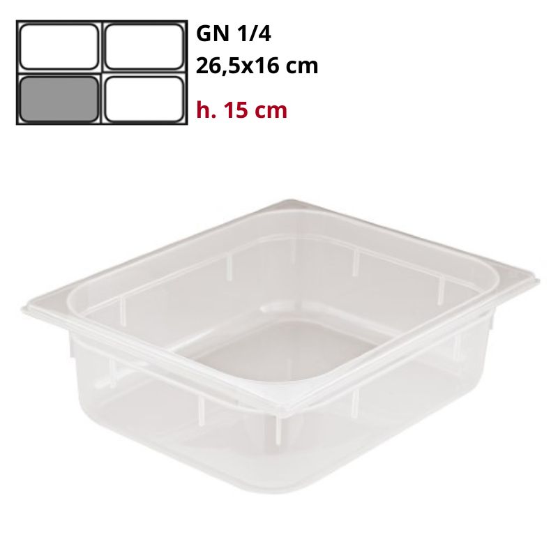 Bacinella Gn 1/4 Gastronorm PP h15cm