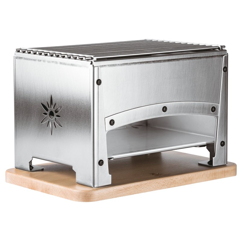 Barbecue da Tavola da Esterno Inox Cm 33X22X20