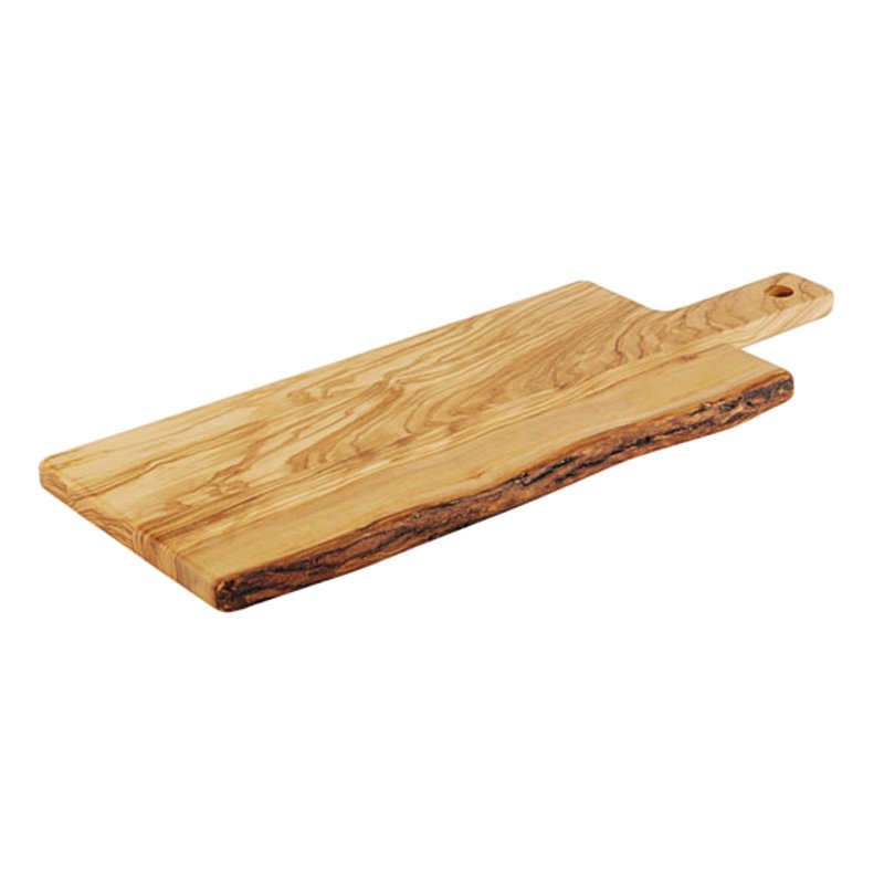Tagliere legno ulivo con manico 40x15