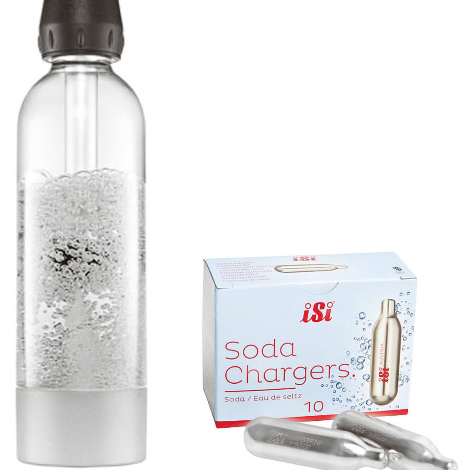 Sifone ISI soda Twist&Sparkle inox/ABS 1L