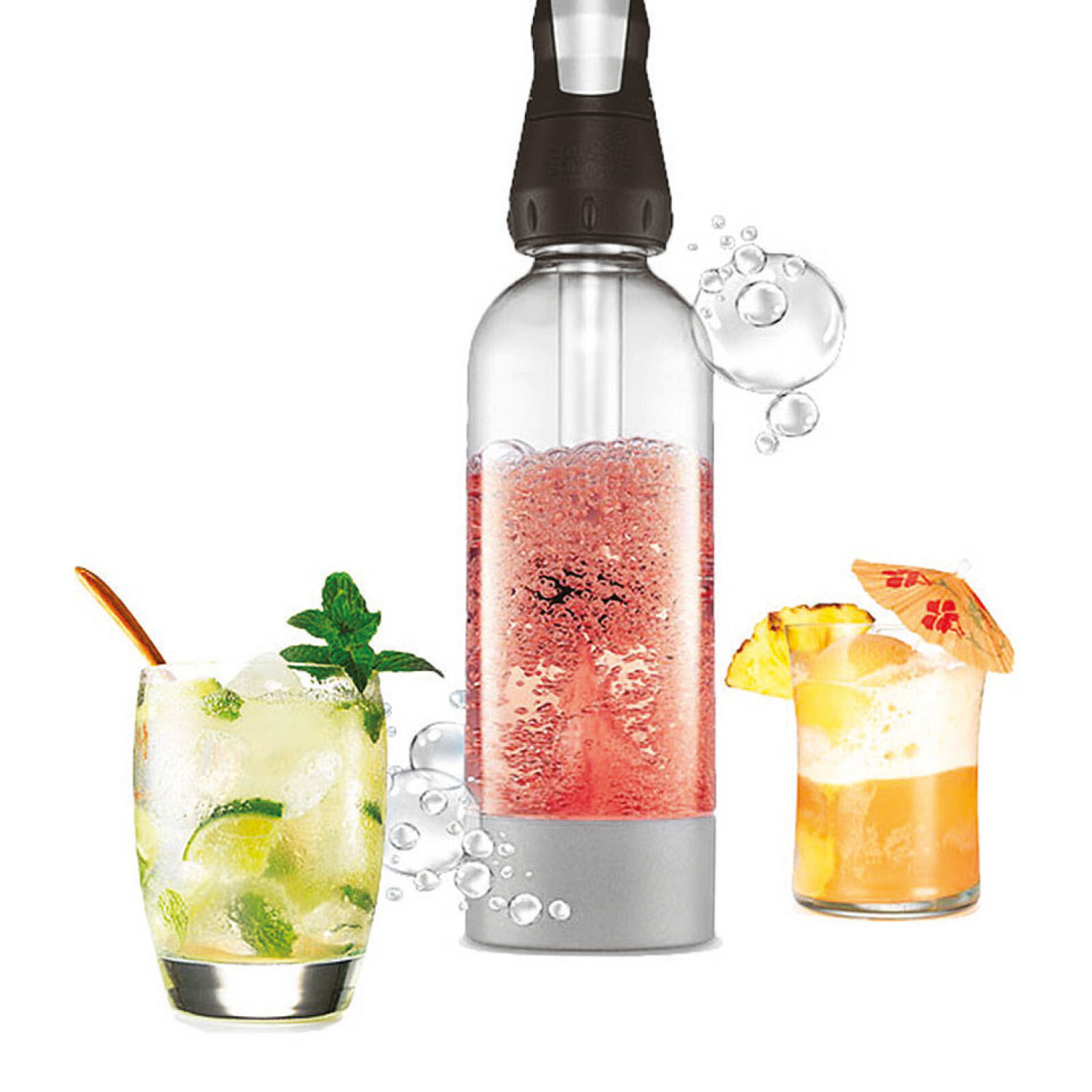 Sifone ISI soda Twist&Sparkle inox/ABS 1L