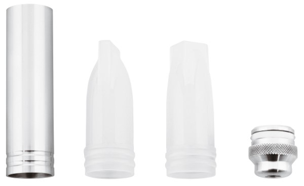 Set Adattatore + 3 Decoratori Inox