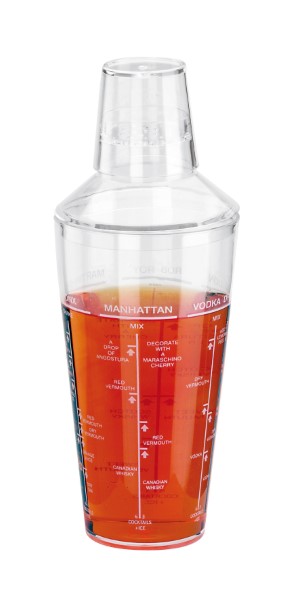 Shaker Acrilico colino/dosatore ricette