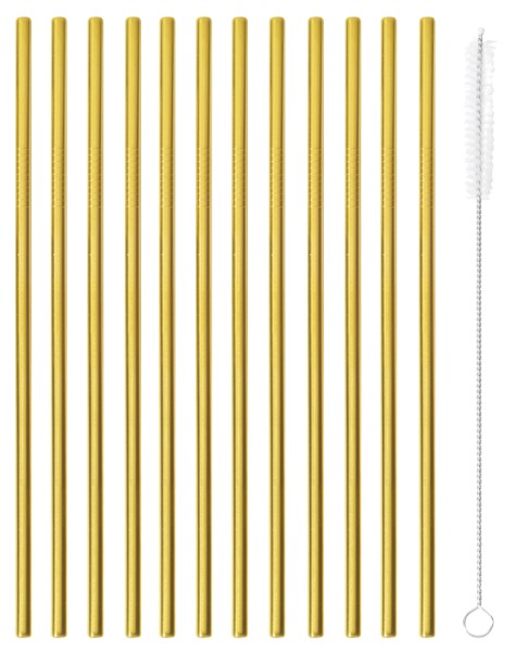 Cannucce DRITTE Inox 12pz Ø6mm L21,5cm ORO