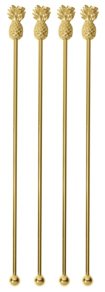 Palette Cocktail Ananas Cm 20 Conf 4 Pz, Inox, O