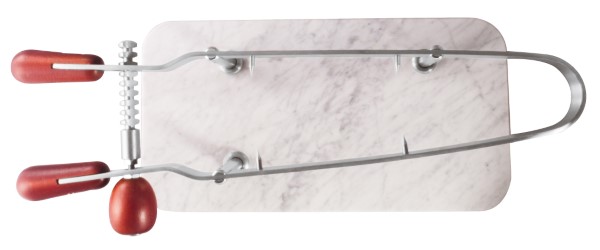 Ferma Prosciutto Inox Base Marmo 24x45x15cm