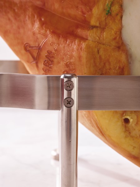 Ferma Prosciutto Inox Base Marmo 24x45x15cm