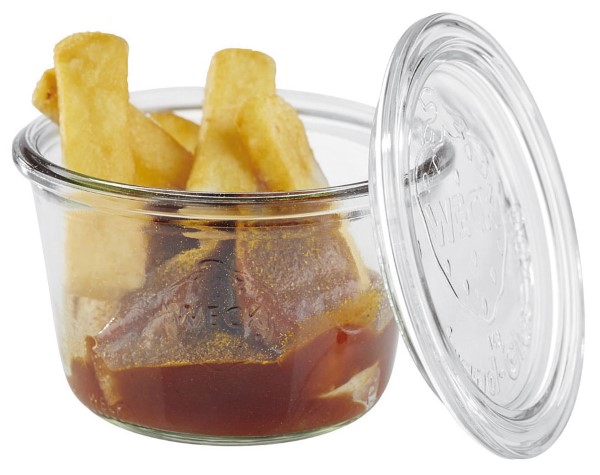 Conf 3 Vasetti C/Coperchio 370 Ml Vetro