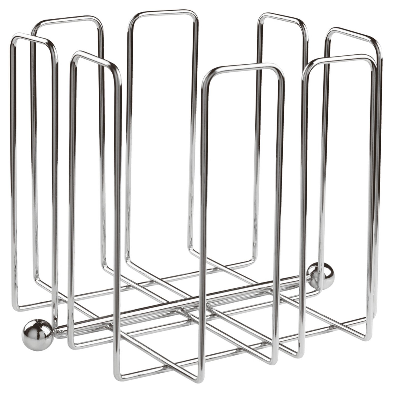 Portatovaglioli Filo Cromato 19X19X19cm