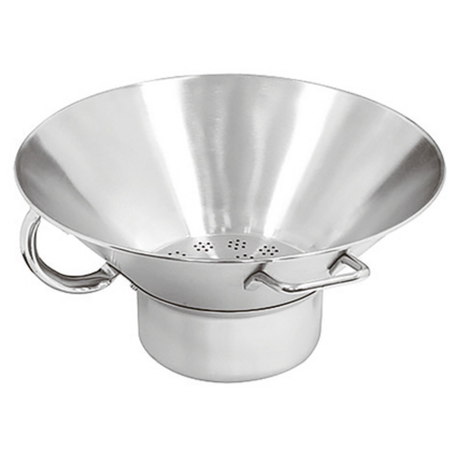 Colafritto 2 manici ø41cm h14cm Inox