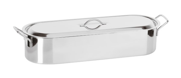 Pesciera con griglia e coperchio 46x15,5cm