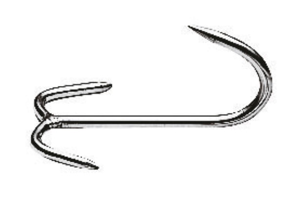 Gancio Ad Ancora 2 Punte Inox