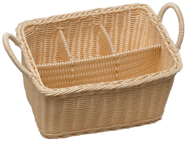 Portaposate Cm 26X18X15 Beige, Pp 4 Scomparti