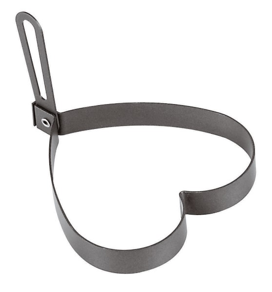 Anello Per Uova Ø Cm 11 H 1,5 Forma Cuore Antiad