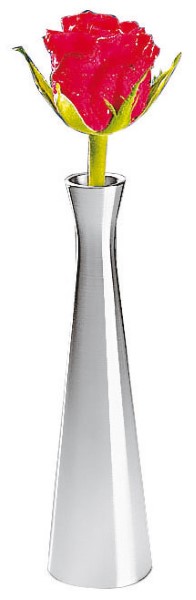 Vaso Fiori Ø 4 cm h 16,5 cm Zinco Nichelato