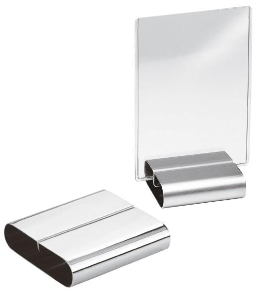 Porta Menu' Inox