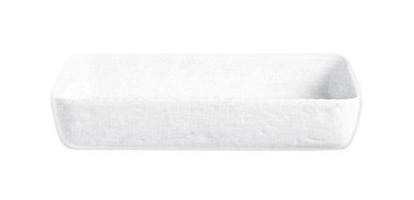 Pirofila Cordonata Cm 36X24X6 Porcellana Bianco