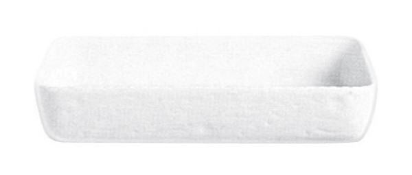 Pirofila Cordonata Cm 40X26X6 Porcellana Bianco