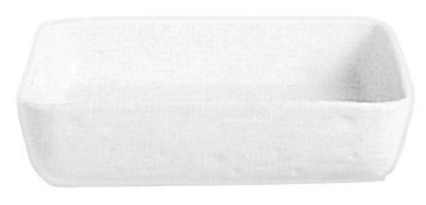 Pirofila Cordonata Cm 25X25X6 Porcellana Bianco