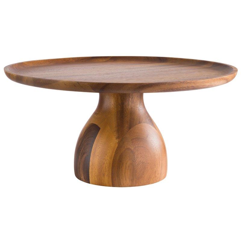 Alzata Torta Ø 33 cm h 16 legno acacia