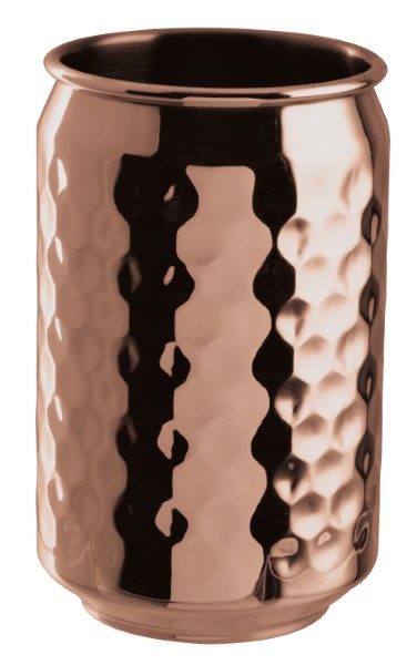 BICCHIERE COLA INOX MARTELLATO RAME 490ml