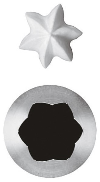 Set 6 Pz Bocchette Foro A Stella Mm 18 - 6 Punte