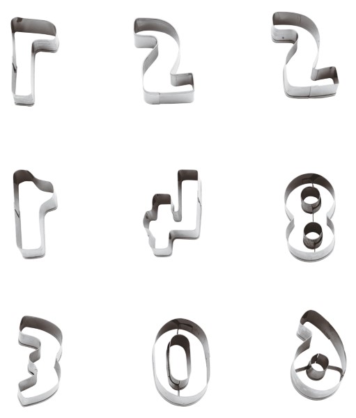 Tagliapasta Numeri ø10 h2cm 10pz