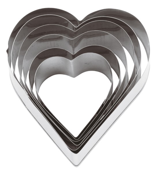 Tagliapasta Cuore misti ø10 h3cm 6pz