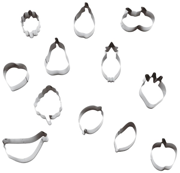 Tagliapasta Frutta misti ø12,5 h2cm 12pz