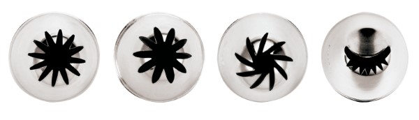 Conf 4 Pz Bocchette Assortite Inox