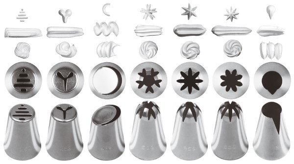 Conf 7 Pz Bocchette Assortite Inox