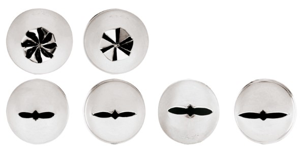 Conf 6 Pz Bocchette Assortite Inox