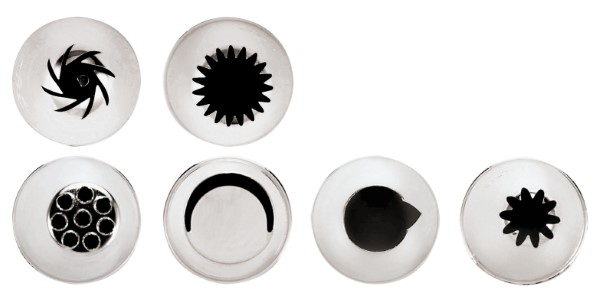 Conf 6 Pz Bocchette Assortite Inox