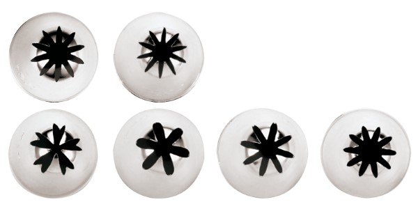 Conf 6 Pz Bocchette Assortite Inox