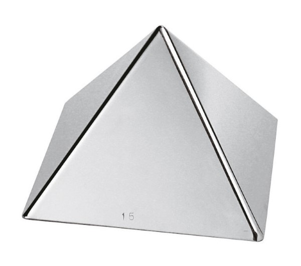 Stampo Piramide 17x17 h12cm Inox