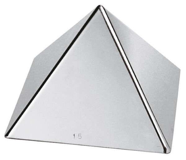 Stampo Piramide 19x19 h13cm Inox