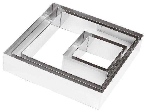 Telaio Quadrato Cm 18 H 4,5 Inox