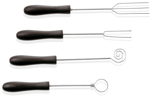 Set 4 Pz Forchettine Per Pralineria Inox