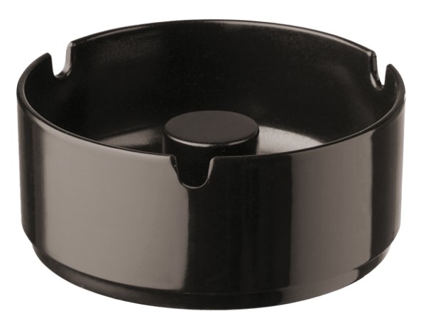 Posacenere Impilabile Ø Cm 9,5 Melamina Nero