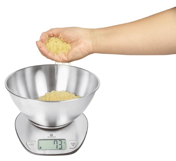 Bilancia Digitale 21,5x13cm 5Kg Inox Div 1g