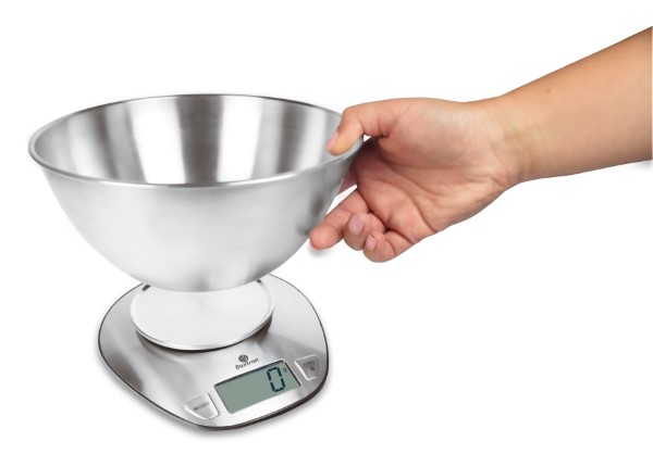 Bilancia Digitale 21,5x13cm 5Kg Inox Div 1g